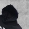 Ginken Oversized Hoodie Premium Baumwolle mit dropped shoulders, Unisex Fit und Logo-Print