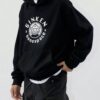 Ginken Oversized Hoodie Premium Baumwolle mit dropped shoulders, Unisex Fit und Logo-Print